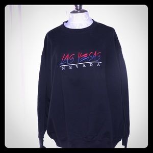 Las Vegas, Nevada Black Crewneck